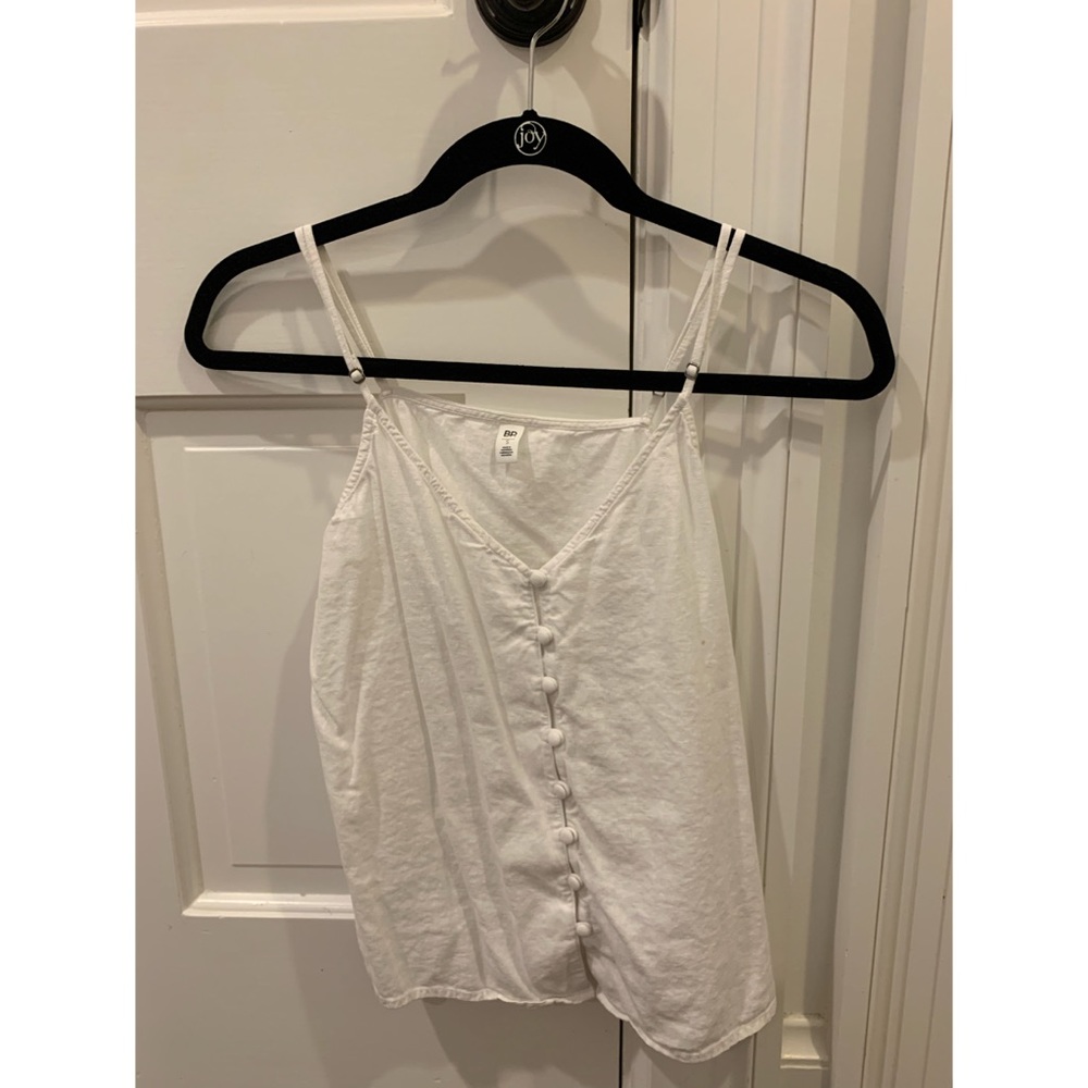 BP white button up tank
